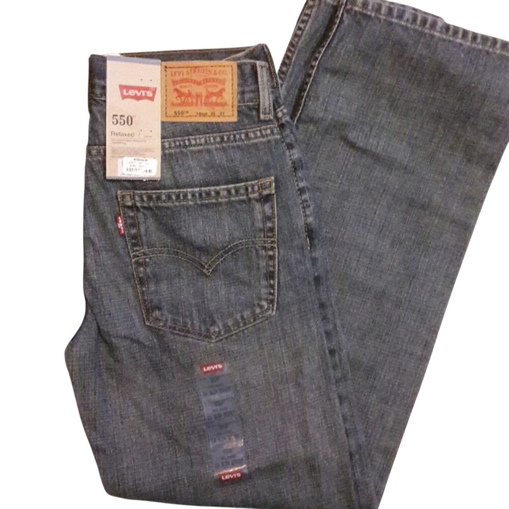LEVI's 550 Relaxed Fit Denim Jeans Boys 14